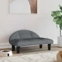 Cama para perros de terciopelo gris oscuro 70x52x30 cm by , Beds for dogs - Ref: Foro24-171940, Price: 73,66 €, Discount: -5%%