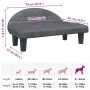 Cama para perros de terciopelo gris oscuro 70x52x30 cm by , Beds for dogs - Ref: Foro24-171940, Price: 73,66 €, Discount: -5%%