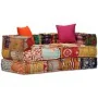 Puf modular de 2 plazas de tela patchwork by , Cushions for chairs and sofas - Ref: Foro24-244977, Price: 328,72 €, Discount:...