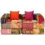 Puf modular de 2 plazas de tela patchwork by , Cushions for chairs and sofas - Ref: Foro24-244977, Price: 328,72 €, Discount:...
