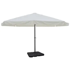 Sombrilla de jardín con base portátil aluminio blanco von , Sonnenschirme - Ref: Foro24-271716, Preis: 352,88 €, Rabatt: -5%%