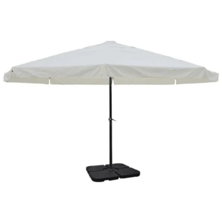 Sombrilla de jardín con base portátil aluminio blanco von , Sonnenschirme - Ref: Foro24-271716, Preis: 352,24 €, Rabatt: -5%%