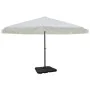 Sombrilla de jardín con base portátil aluminio blanco von , Sonnenschirme - Ref: Foro24-271716, Preis: 352,24 €, Rabatt: -5%%
