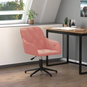 Silla de oficina giratoria de terciopelo rosa von , Bürostühle - Ref: Foro24-344860, Preis: 93,69 €, Rabatt: -5%%