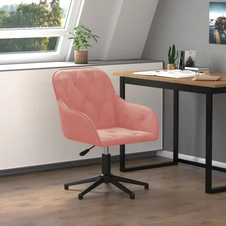 Silla de oficina giratoria de terciopelo rosa von , Bürostühle - Ref: Foro24-344860, Preis: 93,69 €, Rabatt: -5%%