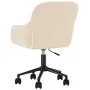 Silla de oficina giratoria de terciopelo color crema de , Sillas de oficina - Ref: Foro24-344876, Precio: 97,31 €, Descuento:...