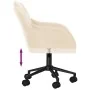 Silla de oficina giratoria de terciopelo color crema de , Sillas de oficina - Ref: Foro24-344876, Precio: 97,31 €, Descuento:...