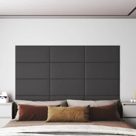 Comprar Paneles de pared 12 uds cuero sintético