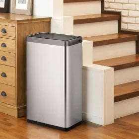 EKO Cubo de basura con sensor Mirage X 80 L plateado mate by , Waste containers - Ref: Foro24-440052, Price: 196,77 €, Discou...
