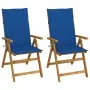 Sillas de jardín reclinables 2 uds madera maciza acacia cojines von , Gartenstühle - Ref: Foro24-3064069, Preis: 183,56 €, Ra...