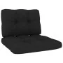 Silla de jardín y cojines negro madera pino impregnada von , Gartenstühle - Ref: Foro24-3065748, Preis: 174,31 €, Rabatt: -5%%