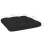 Silla de jardín y cojines negro madera pino impregnada von , Gartenstühle - Ref: Foro24-3065748, Preis: 174,31 €, Rabatt: -5%%