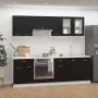 Juego de muebles de cocina 8 piezas madera de ingeniería negro de , Armarios de cocina - Ref: Foro24-3067648, Precio: 487,07 ...