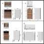 Juego de muebles de cocina 8 piezas madera de ingeniería negro de , Armarios de cocina - Ref: Foro24-3067648, Precio: 487,07 ...
