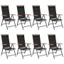 Juego de comedor de jardín 9 piezas aluminio negro de , Conjuntos de jardín - Ref: Foro24-3070630, Precio: 855,64 €, Descuent...