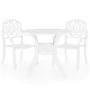 Mesa y sillas de bistró 3 piezas aluminio fundido blanco by , Garden sets - Ref: Foro24-3070576, Price: 554,46 €, Discount: -5%%
