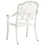 Mesa y sillas de bistró 3 piezas aluminio fundido blanco by , Garden sets - Ref: Foro24-3070576, Price: 554,46 €, Discount: -5%%
