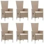 Juego de comedor de jardín 7 piezas ratán sintético beige von , Gartensets - Ref: Foro24-3070768, Preis: 1,00 €, Rabatt: -5%%