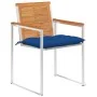 Sillas de jardín y cojines 4 unidades madera maciza de acacia by , Garden chairs - Ref: Foro24-3078495, Price: 501,80 €, Disc...