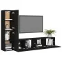 Set de muebles de salón TV 4 pzas madera de ingeniería negro von , TV-Möbel - Ref: Foro24-3078779, Preis: 144,79 €, Rabatt: -5%%