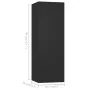 Set de muebles de salón TV 6 piezas madera ingeniería negro de , Muebles TV - Ref: Foro24-3078785, Precio: 249,19 €, Descuent...
