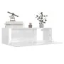 Mueble TV madera contrachapada blanco brillante 100x30x30 cm by , TV Furniture - Ref: Foro24-801487, Price: 107,42 €, Discoun...