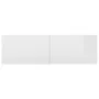 Mueble TV madera contrachapada blanco brillante 100x30x30 cm by , TV Furniture - Ref: Foro24-801487, Price: 107,42 €, Discoun...