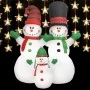 Familia de muñecos de nieve inflable Navidad LED IP44 240 cm | Foro24.es | Tu tienda online para hogar, jardín y más Foro24.es