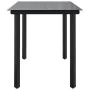 Mesa comedor jardín acero y vidrio templado negro 200x100x74 cm | Foro24.es | Tu tienda online para hogar, jardín y más Foro24.es