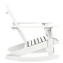 Mecedora de jardín de madera blanca von , Gartenstühle - Ref: Foro24-40861, Preis: 99,07 €, Rabatt: -5%%