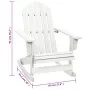 Mecedora de jardín de madera blanca von , Gartenstühle - Ref: Foro24-40861, Preis: 99,07 €, Rabatt: -5%%
