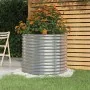Jardinera de acero recubrimiento en polvo plateado 80x80x68 cm by , Pots and planters - Ref: Foro24-318862, Price: 44,36 €, D...