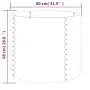 Jardinera de acero recubrimiento en polvo plateado 80x80x68 cm by , Pots and planters - Ref: Foro24-318862, Price: 44,36 €, D...