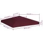 Toldo de cenador burdeos 310 g/m² 3x3 m by , Covers for tents and gazebos - Ref: Foro24-46620, Price: 54,67 €, Discount: -5%%