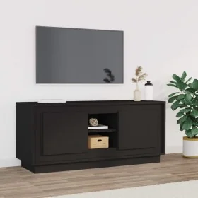 Mueble de TV madera contrachapada negro 102x35x45 cm de , Muebles TV - Ref: Foro24-819861, Precio: 65,65 €, Descuento: -5%%