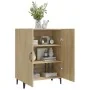 Aparador de madera contrachapada roble Sonoma 70x34x90 cm de , Aparadores - Ref: Foro24-812108, Precio: 78,53 €, Descuento: -5%%
