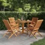 Set de comedor de jardín plegable 5 pzas madera maciza de teca by , Garden sets - Ref: Foro24-3096572, Price: 599,16 €, Disco...