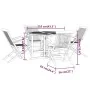 Set de comedor de jardín plegable 5 pzas madera maciza de teca by , Garden sets - Ref: Foro24-3096572, Price: 599,16 €, Disco...