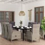 Juego de comedor de jardín 9 piezas gris y negro by , Garden sets - Ref: Foro24-3099364, Price: 1,00 €, Discount: -5%%