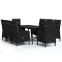 Juego de comedor de jardín 9 piezas con cojines negro by , Garden sets - Ref: Foro24-3099358, Price: 1,00 €, Discount: -5%%