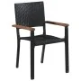 Juego de comedor para jardín 7 piezas negro von , Gartensets - Ref: Foro24-3099417, Preis: 541,06 €, Rabatt: -5%%