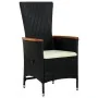 Juego de comedor de jardín 3 piezas con cojines negro von , Gartensets - Ref: Foro24-3099443, Preis: 371,37 €, Rabatt: -5%%