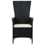 Juego de comedor de jardín 3 piezas con cojines negro von , Gartensets - Ref: Foro24-3099443, Preis: 371,37 €, Rabatt: -5%%