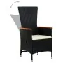 Juego de comedor de jardín 3 piezas con cojines negro von , Gartensets - Ref: Foro24-3099443, Preis: 371,37 €, Rabatt: -5%%