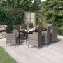 Juego de comedor de jardín 9 pzas con cojines gris by , Garden sets - Ref: Foro24-3099436, Price: 1,00 €, Discount: -5%%