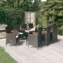 Juego de comedor de jardín 9 piezas con cojines negro by , Garden sets - Ref: Foro24-3099448, Price: 1,00 €, Discount: -5%%