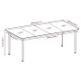 Juego de comedor de jardín 9 piezas con cojines negro by , Garden sets - Ref: Foro24-3099462, Price: 1,00 €, Discount: -5%%