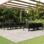 Set muebles de jardín 10 pzas y cojines aluminio gris antracita von , Gartensets - Ref: Foro24-3107825, Preis: 1,00 €, Rabatt...