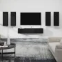Set de muebles para TV 6 piezas madera contrachapada negro von , TV-Möbel - Ref: Foro24-3114343, Preis: 239,10 €, Rabatt: -5%%