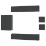 Set de muebles para TV 8 piezas madera contrachapada negro von , TV-Möbel - Ref: Foro24-3114487, Preis: 295,65 €, Rabatt: -5%%